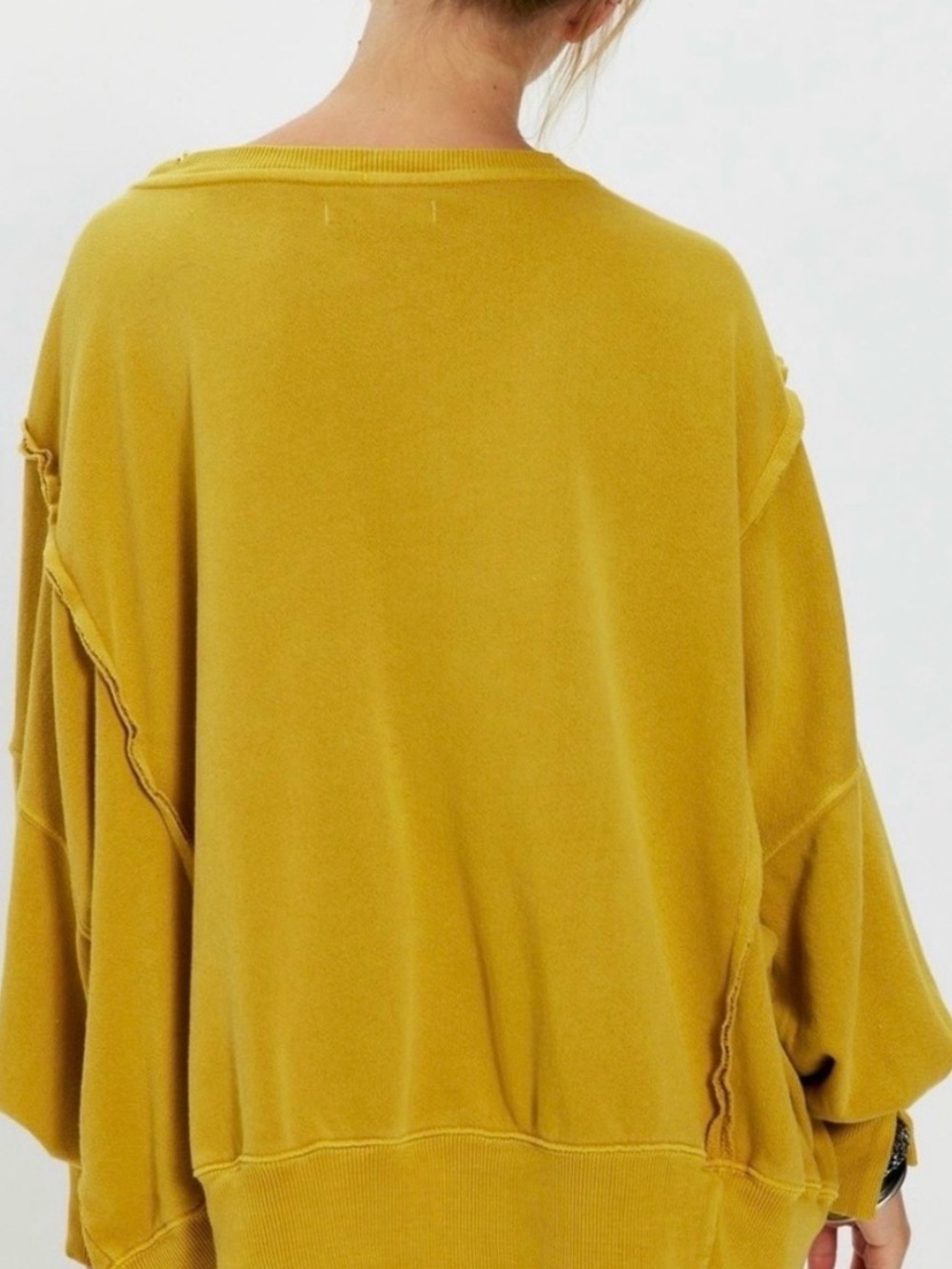 Free People We The Free Graphic Camden Pullover. NWT. Lemon party combo - Picture 4 of 8